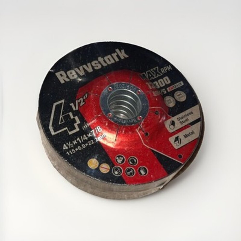 Revvstark **5 Pack** Grinding Wheels 4-1/2 In, Aluminum Oxide Grinding Discs